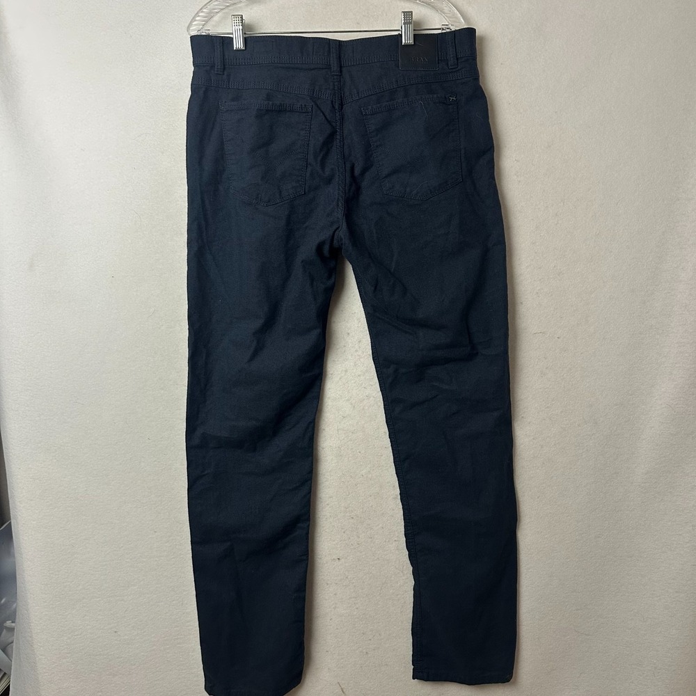 Brax Cooper Regular Fit Pants‎ Mens Dark Navy Blue Textured 5-Pocket Trousers